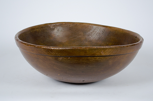 Immense Turned Softwood Bowl