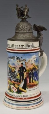IMPERIAL GERMAN ARTILLERY LITH