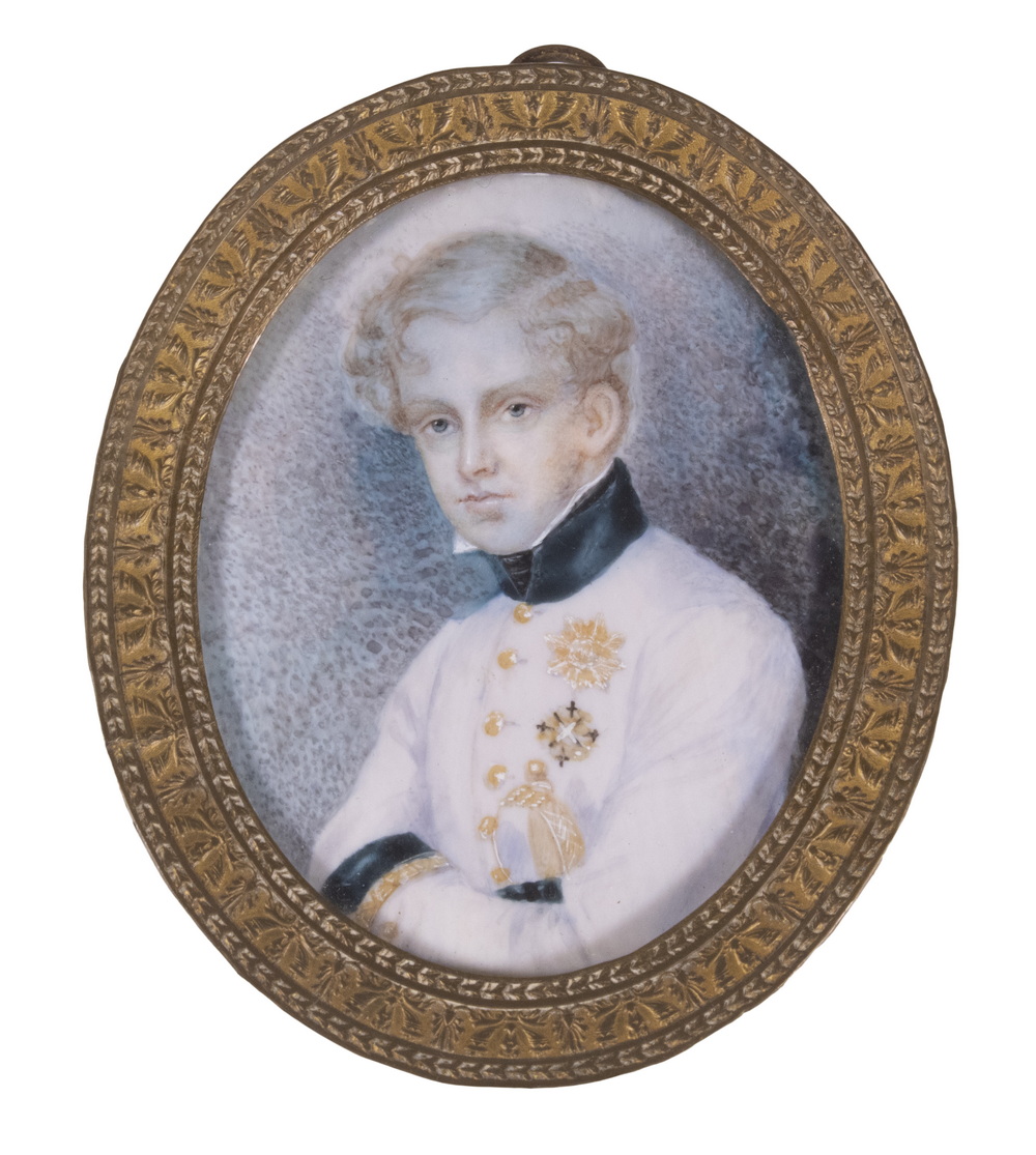 IMPERIAL RUSSIAN MINIATURE Oval oil