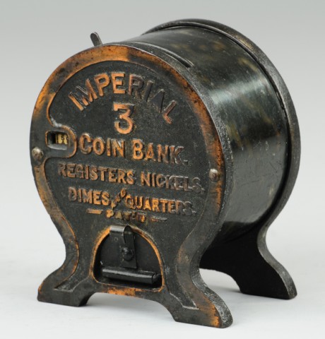 IMPERIAL THREE COIN STILL BANK