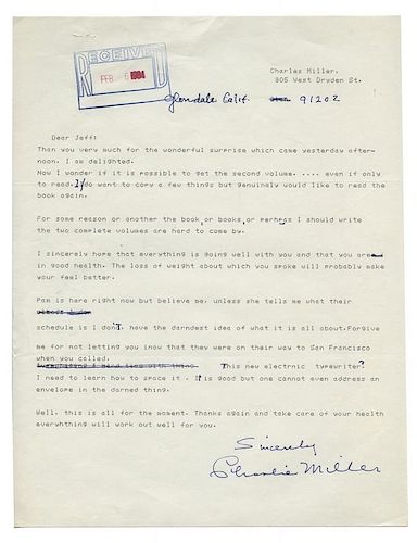 IMPORTANT ARCHIVE OF CORRESPONDENCE