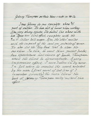 IMPORTANT ARCHIVE OF MEL BROWN'S