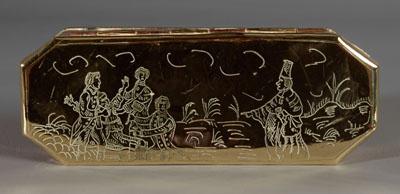 Important English tobacco box,