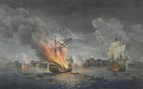IMPORTANT ENGRAVING, LOUISBOURG,