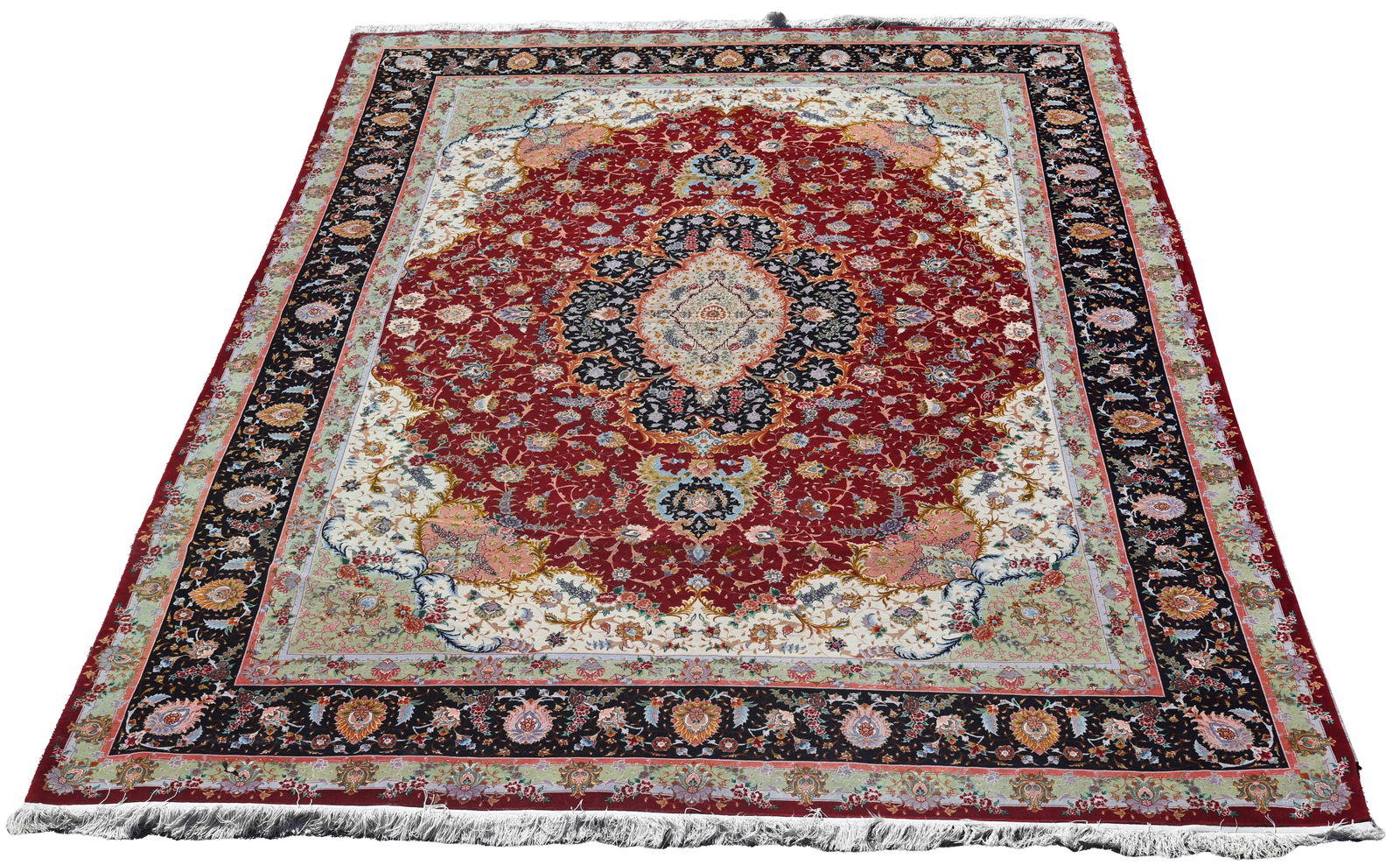 IMPORTANT FINE SILK WARP TABRIZ