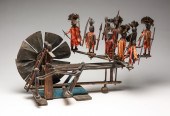 IMPORTANT FOLK ART WHIRLIGIG.