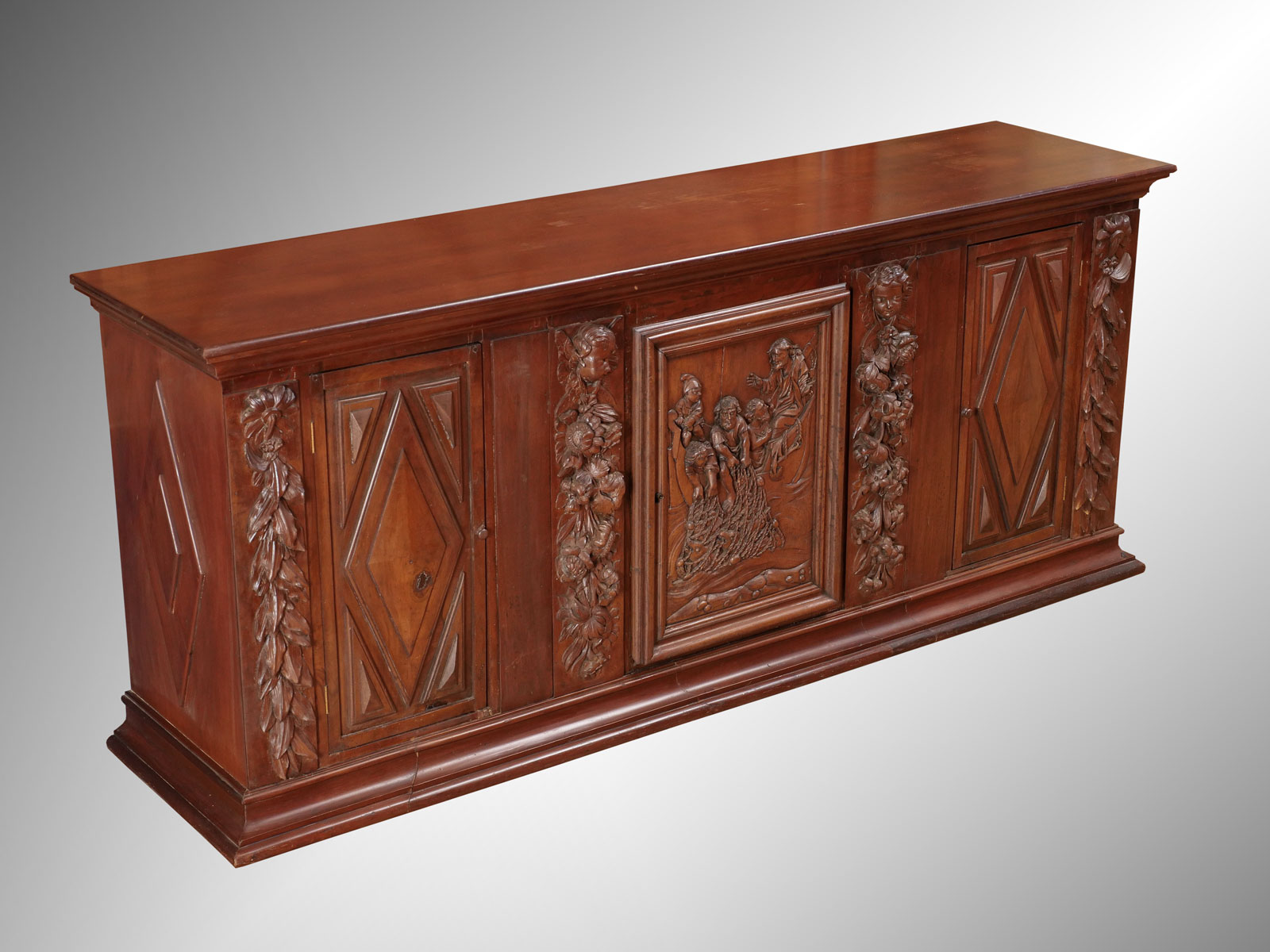 IMPORTANT SPANISH WALNUT CARVED
