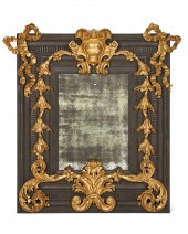 IMPOSING BAROQUE STYLE MIRROR,