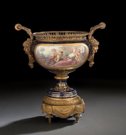 Imposing French Gilt-Bronze-Mounted