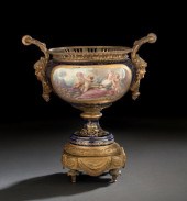 Imposing French Gilt-Bronze-Mo