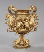 Imposing Patinated Spelter Equ