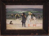 IMPRESSIONIST BEACH SCENE PAIN