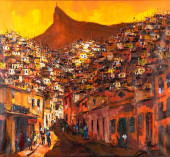 IMPRESSIONIST BRAZILIAN FAVELA