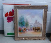 IMPRESSIONIST CITYSCAPE & SILK