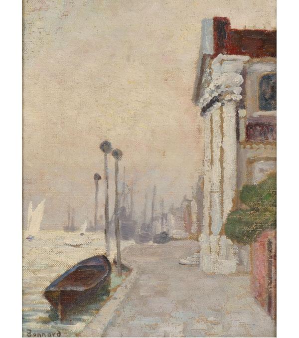 Impressionist European cityscape