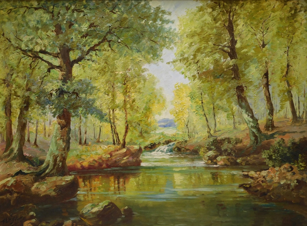 IMPRESSIONIST FOREST LANDSCAPE