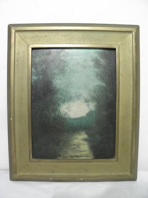 Impressionist landscape oil on
