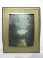 Impressionist landscape oil on