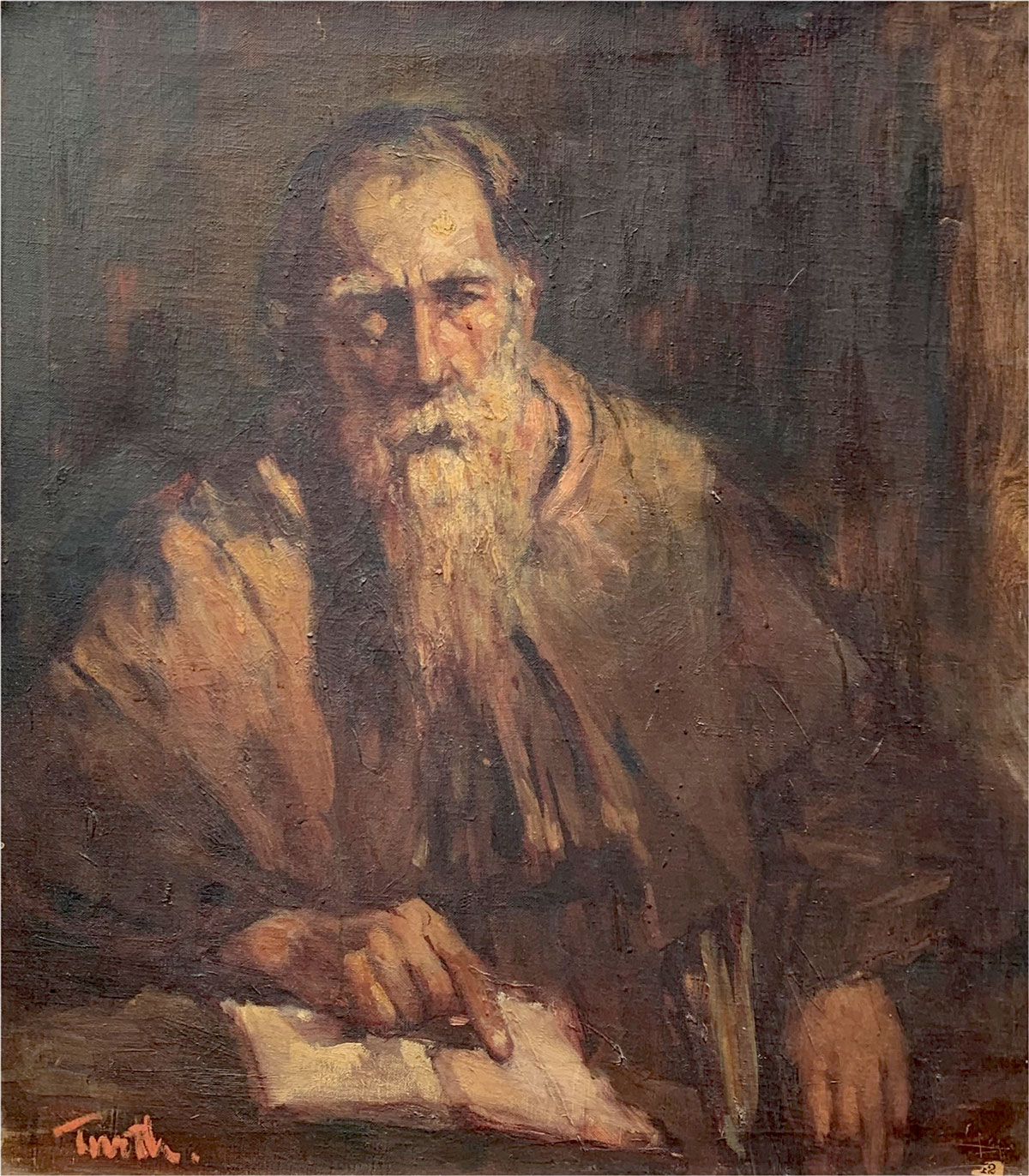 IMPRESSIONIST PAINTING OF RABBI