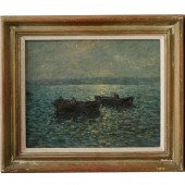 IMPRESSIONIST SCHOOL, OIL ON B
