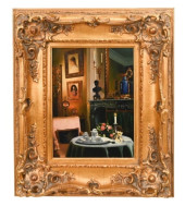 IMPRESSIONIST STILL LIFE OIL P