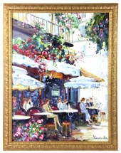 Impressionist Style Caf? Scene