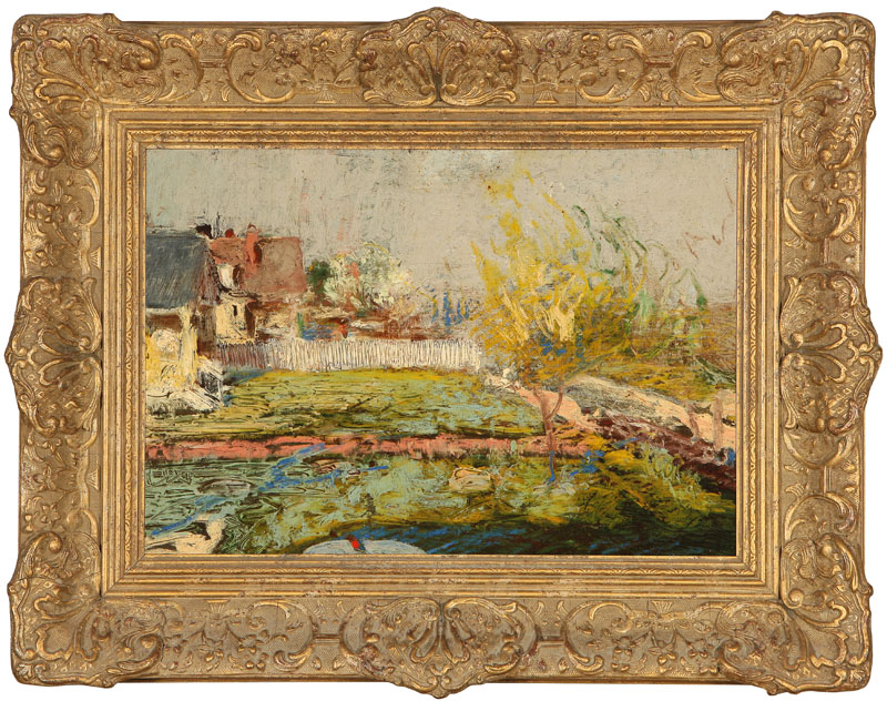 Impressionistic Landscape. 11'' H x