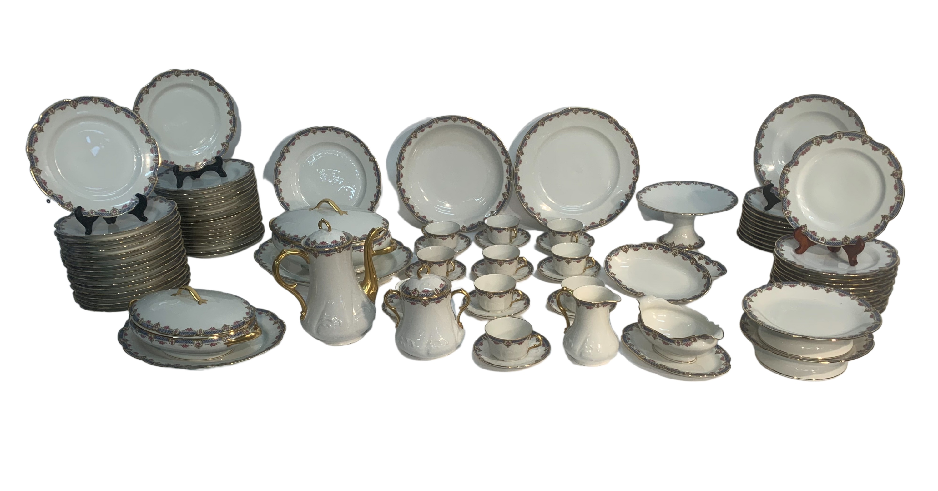 IMPRESSIVE 85 PC. LIMOGES DINNER