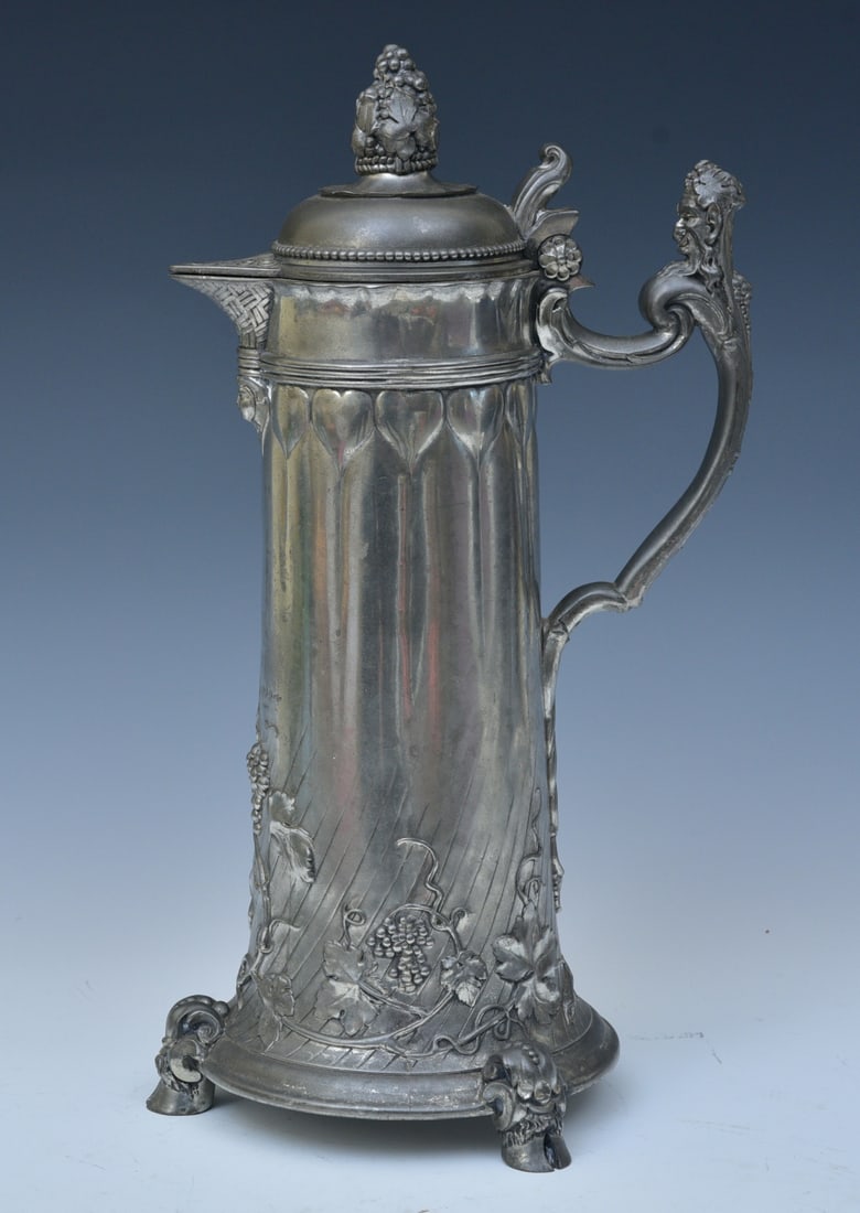 IMPRESSIVE ANTIQUE PEWTER