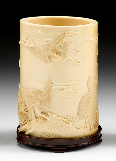 Impressive Chinese elephant ivory