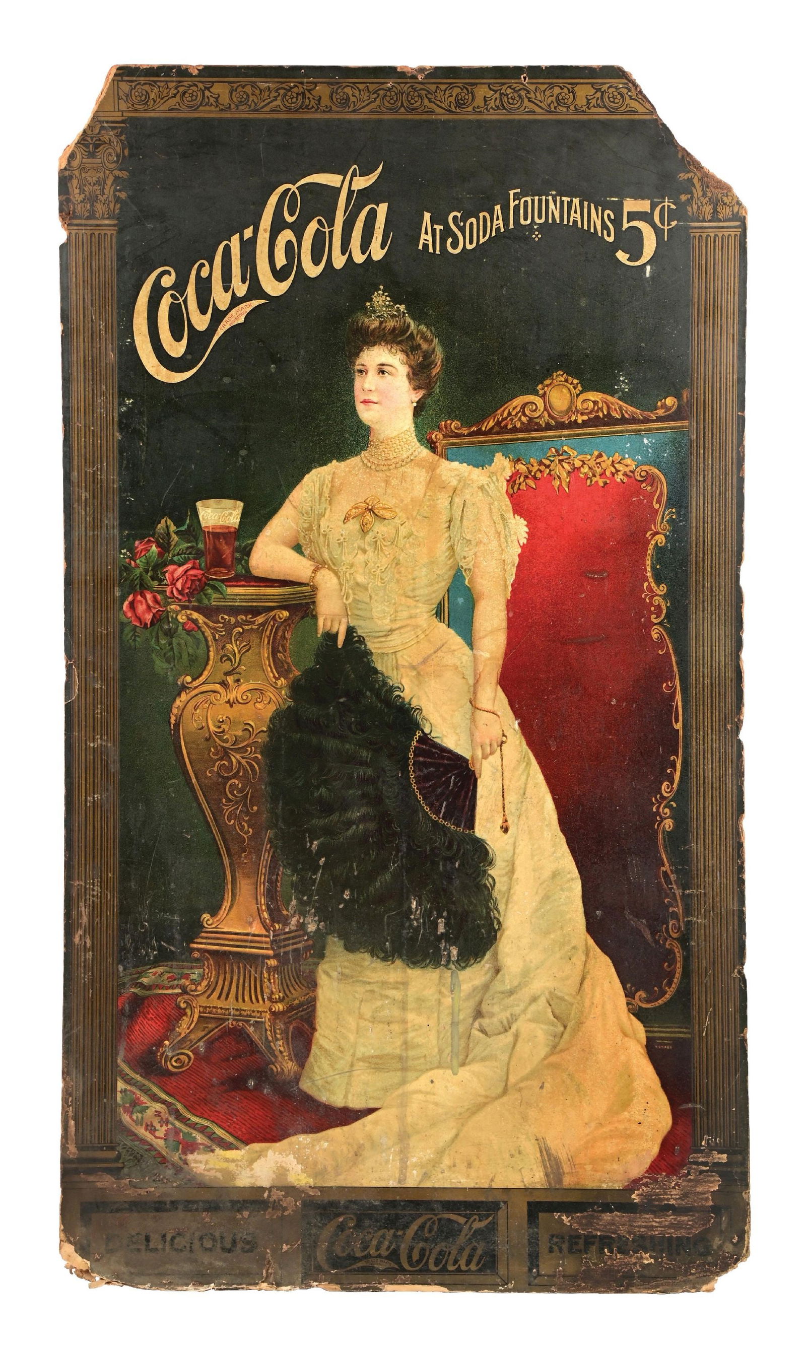 IMPRESSIVE COCA-COLA SIGN W/