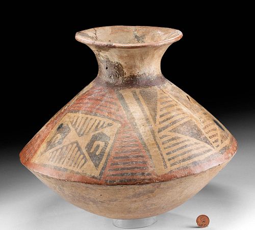 IMPRESSIVE NARINO POLYCHROME OLLA -