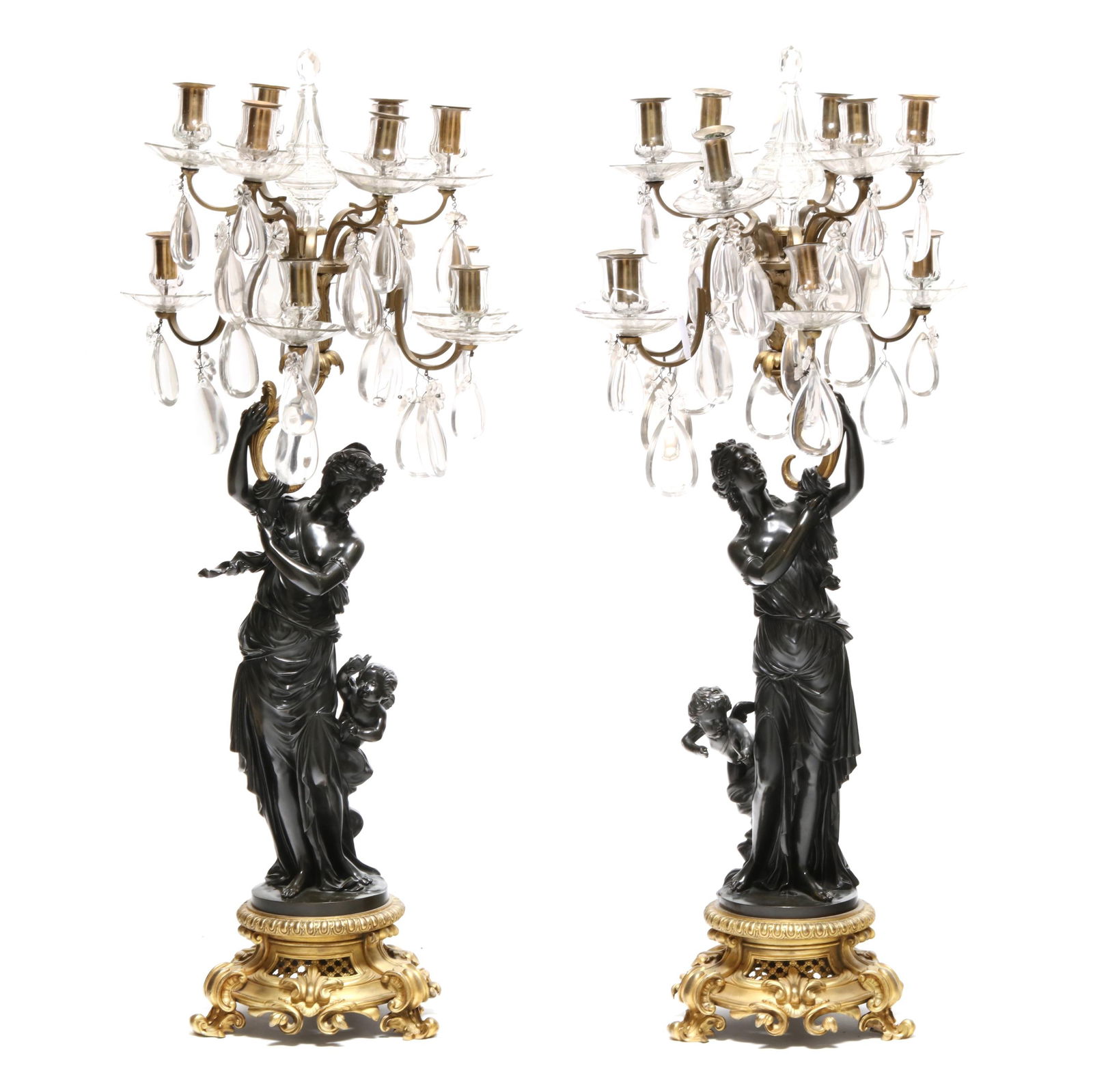 IMPRESSIVE PAIR OF FRENCH FIGURAL