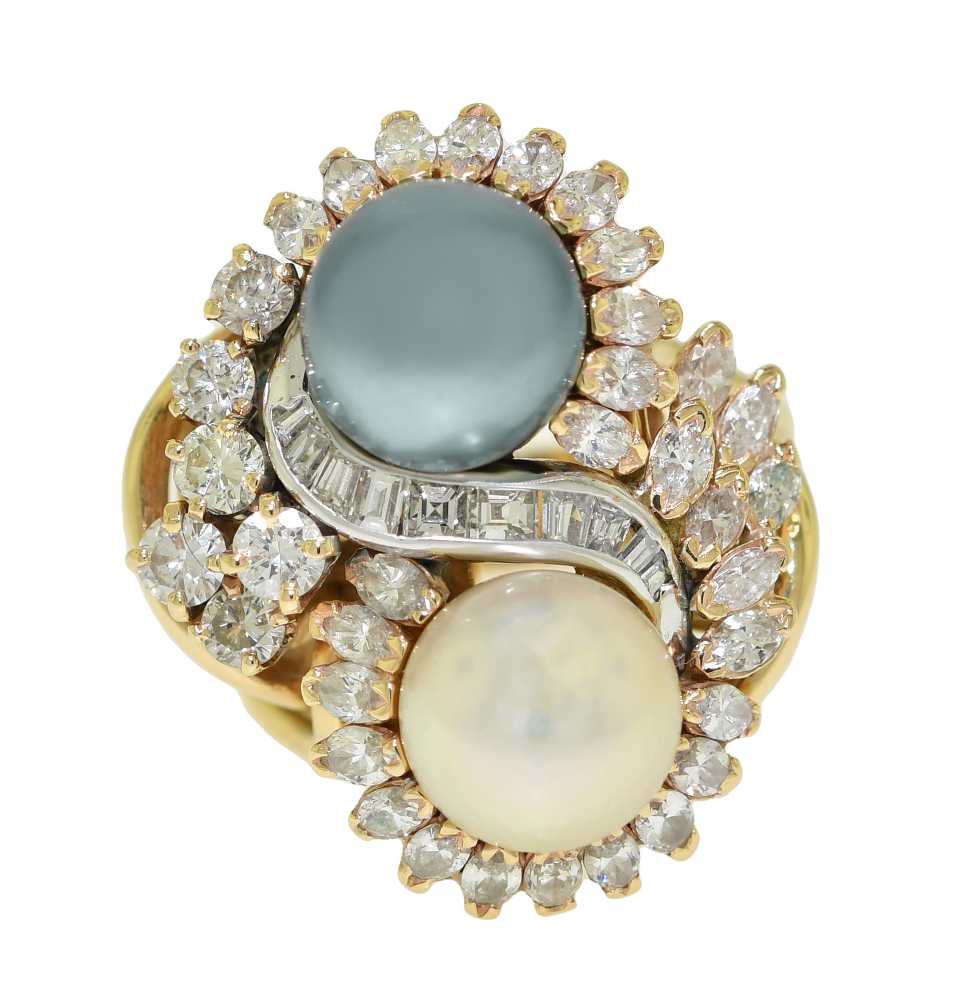 IMPRESSIVE PEARL AND DIAMOND