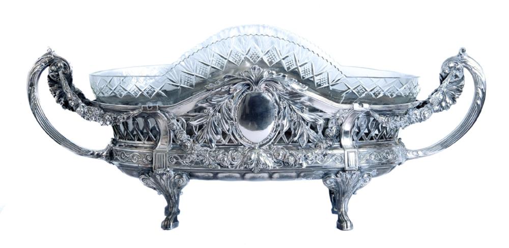 IMPRESSIVE SILVER & CUT GLASS