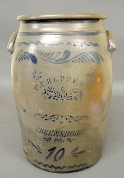 Impressive ten-gallon stoneware