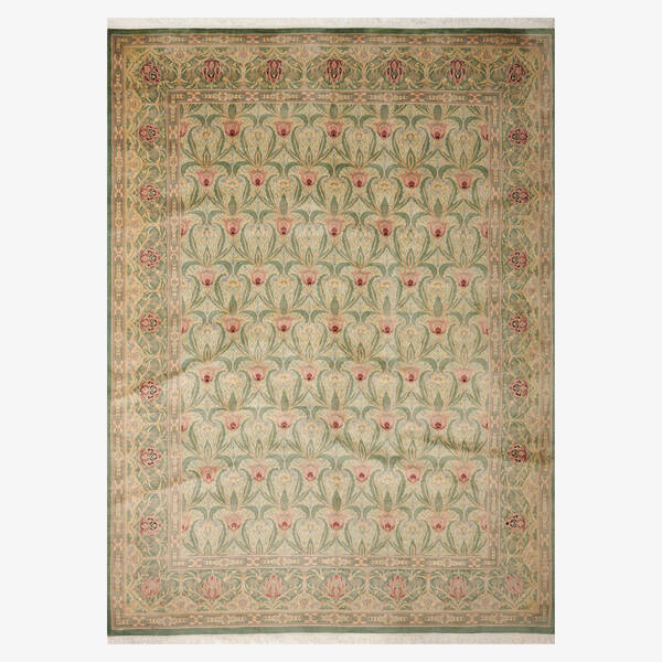 In the manner of William Morris.