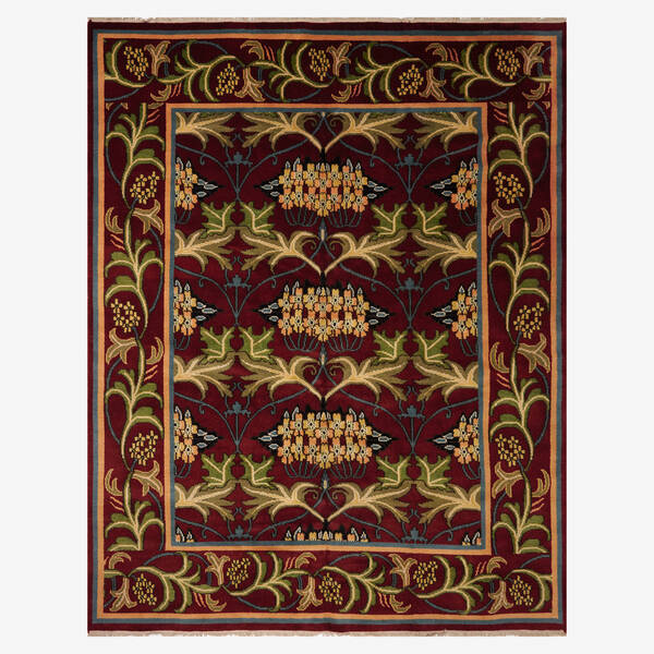 In the manner of William Morris.