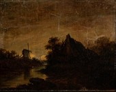 IN THE STYLE OF JOHN CROME OIL