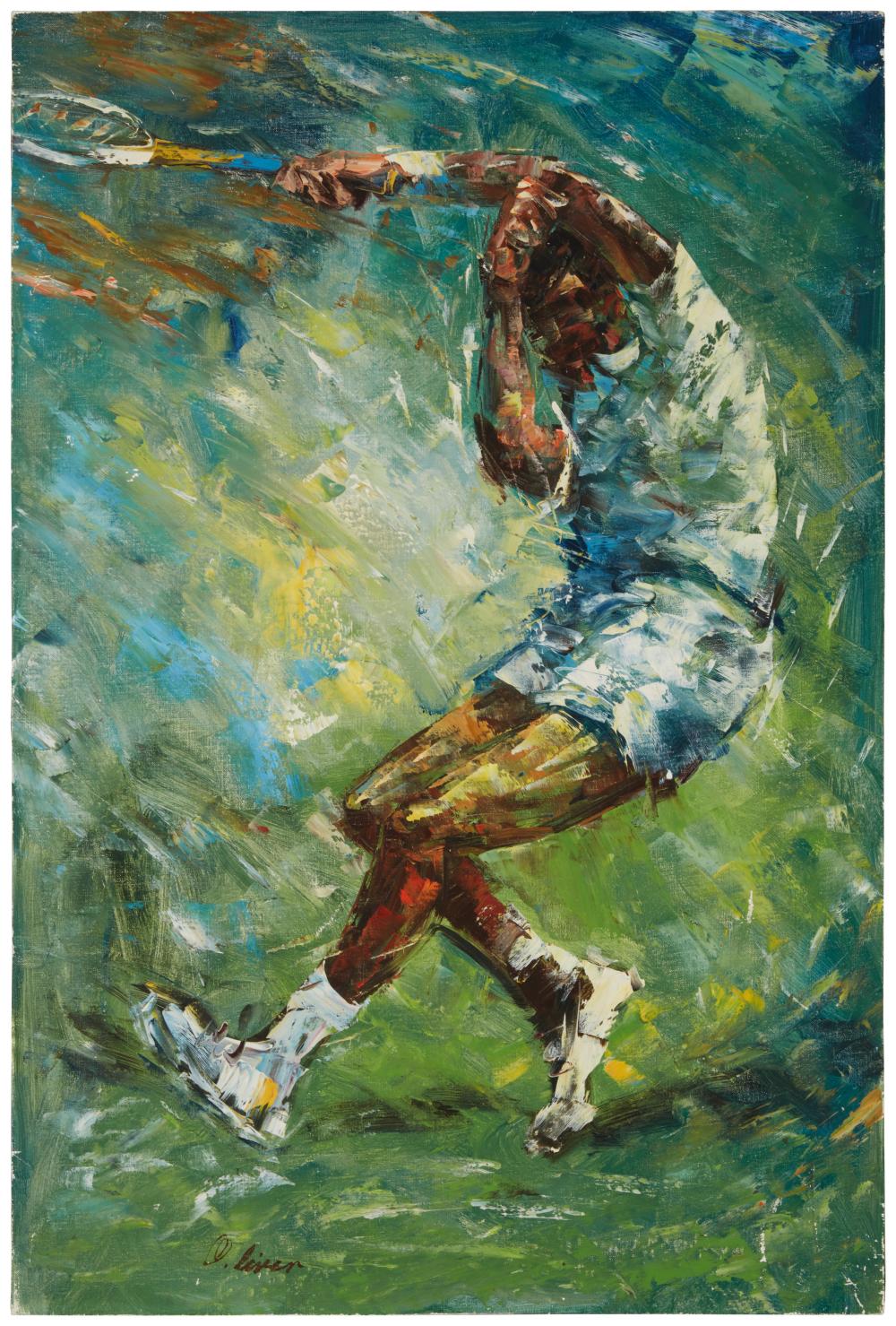IN THE STYLE OF LEROY NEIMAN
