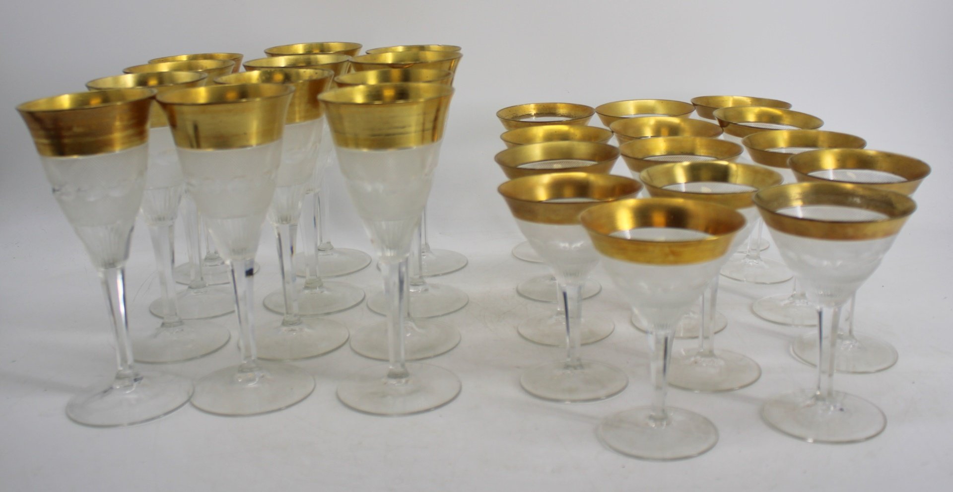 IN THE STYLE OF MOSER GOLD RIM