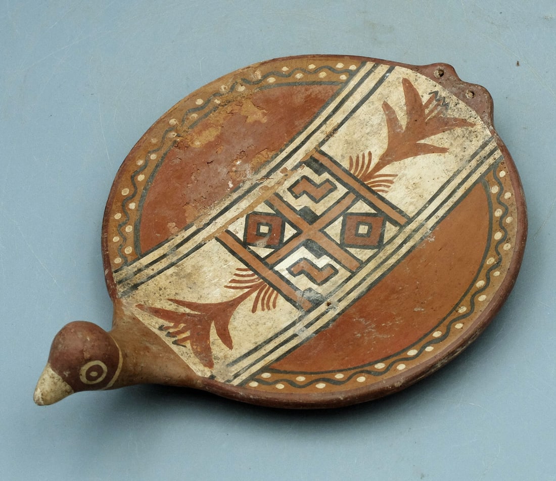 INCA AVIAN-FORM DISH FROM PERUI