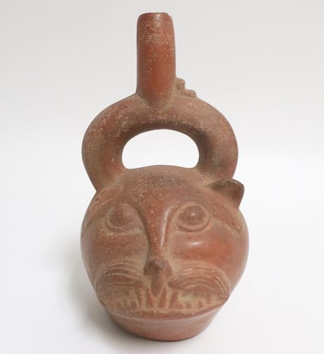 INCA JAGUAR SIRRUP VESSEL, PERI, C.