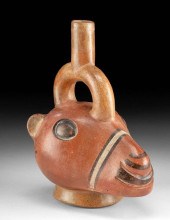 INCA POLYCHROME LLAMA STIRRUP