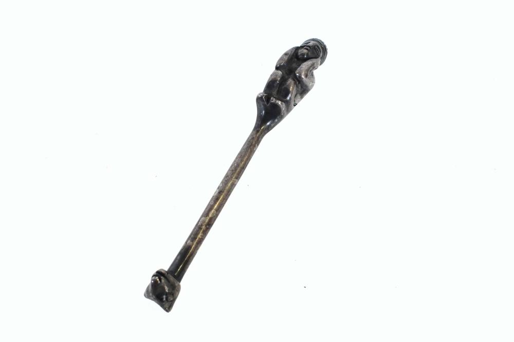 INCA SILVER FIGURE OF A KING OR