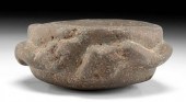 INCA STONE CEREMONIAL VESSEL W