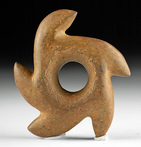 INCA STONE MACE HEAD SPIRAL