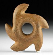 INCA STONE MACE HEAD SPIRAL ST