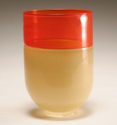 Incalmo orange and tan art gla