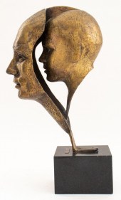 INCHAUSTI, DOUBLE BUST, BRONZE